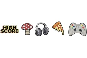 Crocs 5-Pack Sports Jibbitz Shoe Charms, Encantos para Zapatos Unisex Adulto, Talla única