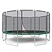 Produktbild Ampel 24 Outdoor Trampolin 490 cm grün komplett mit außenliegendem Netz, Stabilitätsring, 12 gepolsterten Stangen, Belastbarkeit 180 kg