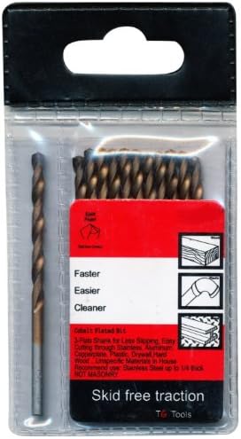 TG Tools A7405:10158D Cobalt Drill Bit 1/16-Inch, 12-Piece