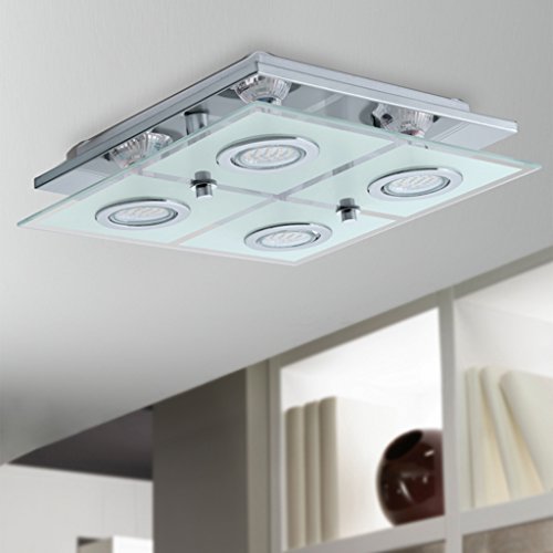 12 Watt LED ceiling light house lamp living room lamp crystal Stainless steel corridor Eglo 13549 Cabo