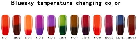 Shinerlac Xtc 8 Chameleon Thermal Colour Change UV Soak Off Nail Gel Polish, Redcurrant Delight 10 ml