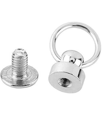 3 O-Ringe 20 Mm Aus Zinklegierung – Mit Doppelverschraubung Für DIY, Leder, Gothic-Schmuck