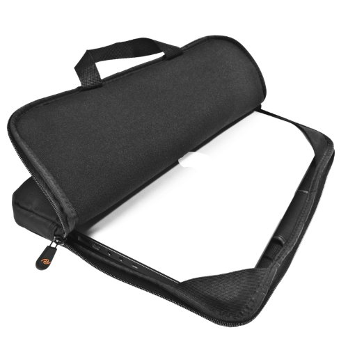 Everki Commute Tablet/Netbook Sleeve 25,40 cm (10,2″) – Schutztasche mit verstaubaren Griffen und Vordertasche für Dokumente und Zubehör, schwarz - 5