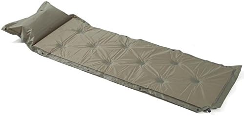 RUIRUI Lightweight Self-Inflating Camp Pad Mat Mattress With Pillow For Camping, Backpacking, Tents