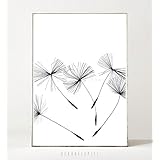 Kunstdruck / Poster VINTAGE DANDELION -ungerahmt- Löwenzahn, Natur, Pflanze, Shabby Chic, Pollen