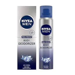 NIVEA Men Gas Free Deodorant, Ice Cool, Daylong Odour Control, 120 ml