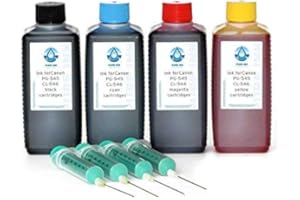 Octopus PureInk tusz do drukarki kompatybilny z Canon PG-545, czarny PG-545XL, czarny CL-546 Color CL-546XL, 4 x 100 ml (nie OEM)