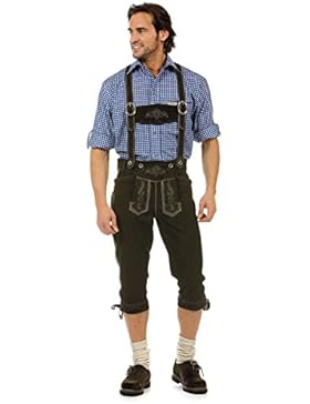 Herren Trachten Lederhose Marke STOCKERPOINT, Art. Justin2, Größe:44;Farbe:Urig antik braun