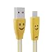 Produktbild ROUHO 1.0 M USB 2.0. Micro-USB-LED Datenleitung Für Tablet-Handy Aufladen-Gelb