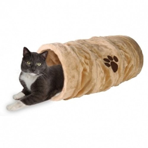 Preisvergleich Produktbild Trixie Crunch Plüschtunnel, 60 cm - Beige