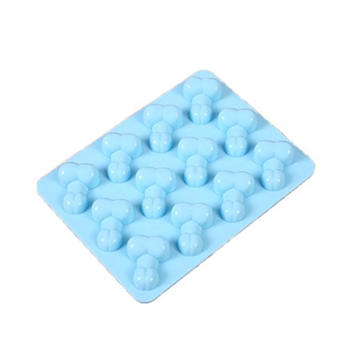 feiliandajj 12 Pene bandeja cubito de hielo molde de silicona para Chocolate de jabón bandeja para tartas para horno Jelly para cocina fiesta y noche Club