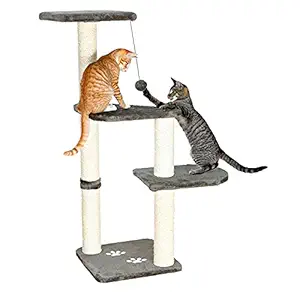 Trixie TRIXIE Pet Products Altea Cat Tree, Gray, 997.9 Gram, Large (16 x 16 x 46 in.) (43882)