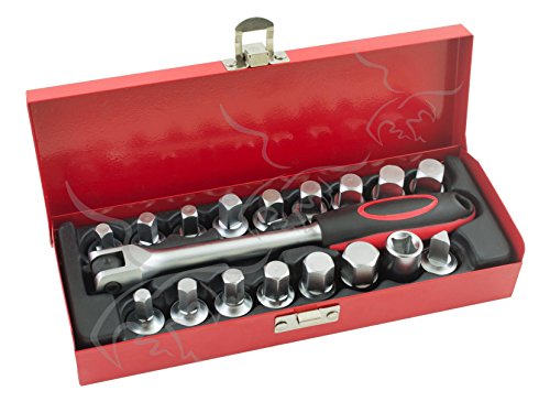 JUEGO DE 18 LLAVES PARA DESMONTAR TAPONES DE CÁRTER