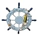 Produktbild Mittelmeer- Holz Nautisch Mauer Dekoration Hängend Ornament Boot Schiff Lenkung Rad Fischernetz Schale Zuhause Dekor