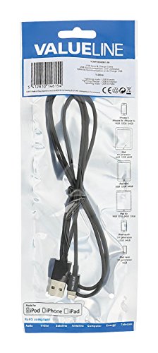 Preisvergleich Produktbild VALUELINE - VLMP39300B1.00 Ladekabel für iPod, iPhone, iPad; Beleuchtung USB