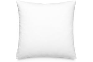 TIENDA EURASIA – Relleno Cojin | Fabricado en Fibra Hueca Neotherm | Gran Capacidad de Recuperación | Forma Rectangular o Cuadrada | Blanco (40 x 40 cm)