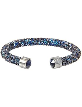 Swarovski Damen-Armreif Swarovski Crystaldust Bracelet Edelstahl Kristall blau Rundschliff - 5255911