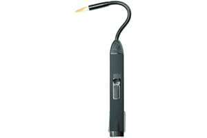 Zippo Allume Bougie – Noir – Rechargeable au gaz – Col Flexible – Revêtement caoutchouté – Briquet-Bougie résistant au Vent