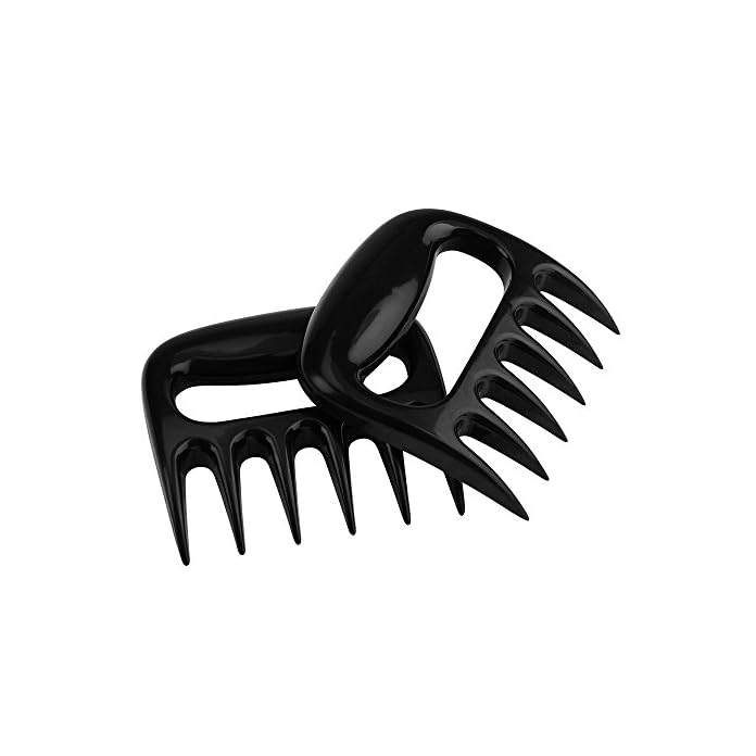 1 Paar Fleischgabel Kunststoff Fleischkrallen Bbq Brenkralle Brentatzen Meat Claws Fr Pulled Pork 12511cm Schwarz