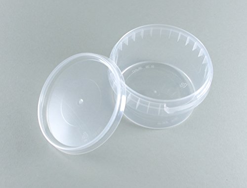20x Universal Kunststoff Dose mit Deckel Industriestandard Rund Ø 95mm, Fassungsvermögen 240ml - 4