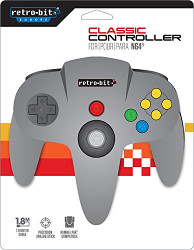 Retro-Bit N64 Class Manette - gris