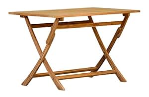 Amazon.de: Fano Teakholz-Klapptisch für den Garten, 120x70cm Wetterfest