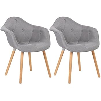 Amazon.de: Elightry Esszimmerstühle 2er Set Esszimmerstuhl mit Lehne