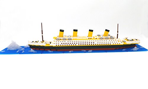 Brigamo Spiele 479 – Titanic Bausteine Schiff, 450 Teile, 60 cm lang, kompatibel mit den gängigen Marken Bausteinen - 7