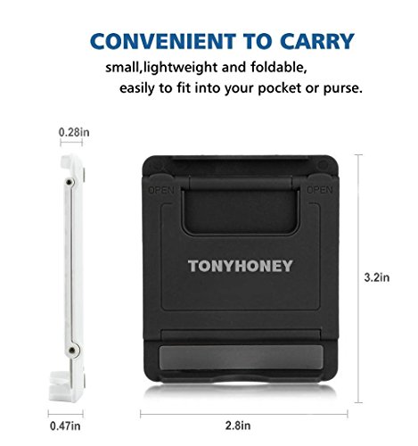 2 StÃ¼ck iPhone StÃ¤nder,Mini Phone StÃ¤nder Handy StÃ¤nder,Tonyhoney Multi Winkel Portable Desktop Stand Halterung fÃ¼r Tablet(6-8 inch),iPhone 8/7/7 Plus/6s/6/5/4,Smartphone, Samsung-Galaxy S5,und Mehr,WeiÃŸ mit Schwarz