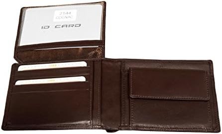 Wallet man LUCIANO POLLINI cognac in leather with flap and coin purse A3784