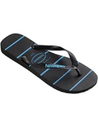 Havaianas Hombre Top rayas logotipo de las chancletas, Azul