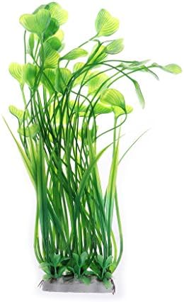 Haorw Artificial Aquarium Plant Butterfly Shape Grass Ornament For Aquarium Fish Tank(Green)