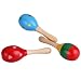 YQing 1 Pcs Egg Shaker Kids Wooden Maracas Rattle Shakers Musical Educational Toys(Random Color Pattern)