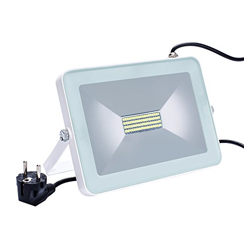 Solla® 100W LED Flutlicht Fluter 230V Außenleuchte, 8800Lumen, Kaltweiß, IP65 Wasserfest, LED Scheinwerfer Außenleuchten - 2