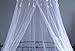 A-Express® White Mosquito Net Bed Canopy Up To King Size 100% Polyester 10 Meter Round