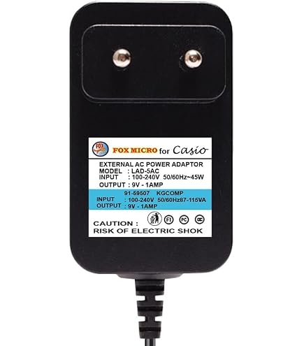 Adaptateur Secteur 9V Pour Clavier Casio MA-150 - Chargeur Avec Câble 120cm - Expédition France Suivie
