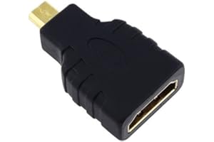 DRAGON TRADING Adaptateur micro HDMI (type D) vers HDMI (type A) pour connecter la tablette Samsung Google Nexus 10 (P8110) à une TV, un téléviseur HD, LCD, plasma, moniteur avec port HDMI – Adaptateur de qualité