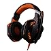 Produktbild [Upgrade Version] megadream® kotion je G2000 Angenehmes LED Licht 3,5 mm Stecker Stereo Bass Online-Gaming Chats Over-Ear Wired Kopfhörer Headset Stirnband mit Mikrofon für PC Computer Spiel mit Geräuschisolierung & Lautstärkeregler
