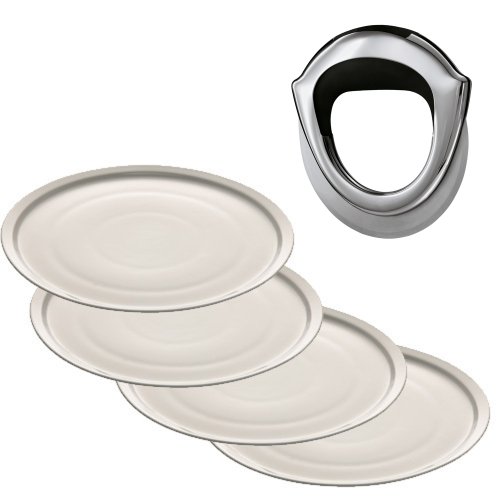 Rösle 13020 Pizza Set 5-teilig Pizzaschneider / 4 Pizzateller