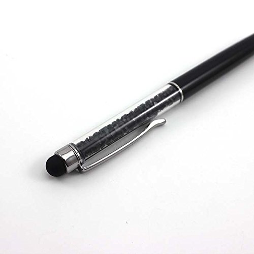 Kristall Berührbar Bildschirm Kapazitiv Schreibkopf Stift + Kugelschreiber Schreibfeder Stift für iPad Air Mini / iPhone 6,6 Plus / 5S / 4S / Galaxy S5 / Note 4 / 3 / Huawei (Schwarz)