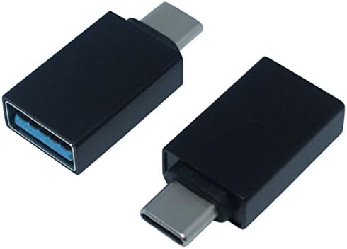 USB Type C to USB 3.0 High-Speed Mini Adapter, Durable Metal/Aluminium, for all USB-C devices including MacBook Pro, Google Pixel, LG G5, HTC 10, Samsung Galaxy S8, Chromebook Pixel etc - Black