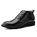Produktbild Jingkeke Herren Classic Lace-up Business Oxfords Casual Herbst und Winter Mode Formelle Schuhe auffällig (Color : High-Top Black, Größe : 42 EU)