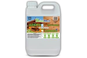 BRICOMEX Aceite de Linaza Cocido | 100% Ecológico | Nutrición | Protección (25 LITROS)