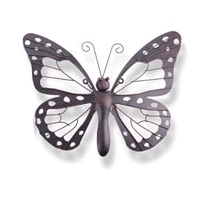 Décorations Jardin Papillons Coccinelles Métal - 4 Pièces Pour Mur Clôture Extérieur