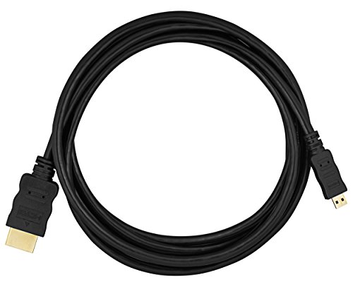 mumbi Micro HDMI Kabel 1080p – vergoldete Kontakte – HDMI Mikro Type D High Speed Kabel HDMI 1.4 / Verbindungskabel 2 Meter - 2