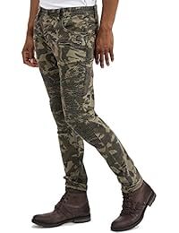 trueprodigy Casual Hombre marca Jeans Pantalon elastica ropa retro vintage rock vestir moda deportivo vaquero slim fit designer cool urban fashion tejanos denim color verde 6273101-0629