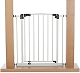 Impag Türschutzgitter Treppenschutzgitter 62 – 212 cm selbstschließend – zum Klemmen – ohne Bohren Swing + 10 Weiß - 5