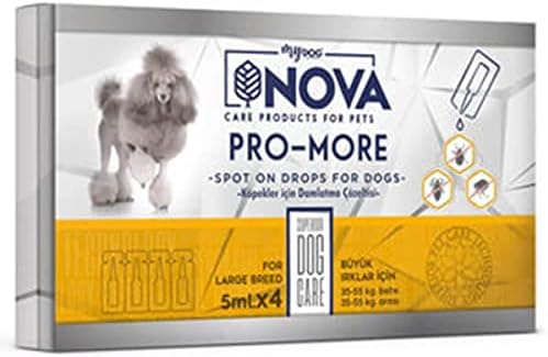 Nova Mydog Büyük Irk Köpek Ense Damlası 5Ml 4Adet 35-55Kg Arası Köpeklere