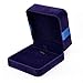 Produktbild Premium Langhaar-SAMT Schmuck Set Display Box/Halskette Geschenkbox -Mit Schleife aus Band/Marineblau