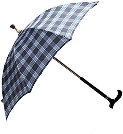 Creative Lattice Automatic Open Safety Long-handled Umbrella Windproof Sun Protection Outdoor Strong Durable Umbrellas Self Defense Skid Climbing Creative Walking Stick Umbrella